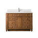 Bristol 48" Single Vanity Cabinet, Whitewashed Walnut