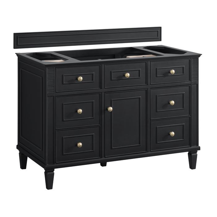 Lorelai 48" Single Vanity, Mid-Century Walnut, w/ 3 CM Tajnar Eclos Top