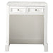 De Soto 30" Countertop Unit, Bright White w/ 3 CM Eternal Jasmine Pearl Silestone Top