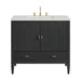Myrrin 36" Vanity, Carbon Oak w/ 3 CM Lime Delight Silestone Top