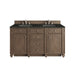 Bristol 60" Double Vanity, Whitewashed Walnut w/ 3 CM Eternal Jasmine Pearl Silestone Top