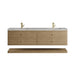 Allamari 72" Double Vanity, Dune Mist w/ Single Hole 3 CM Victorian Silver Silestone Top