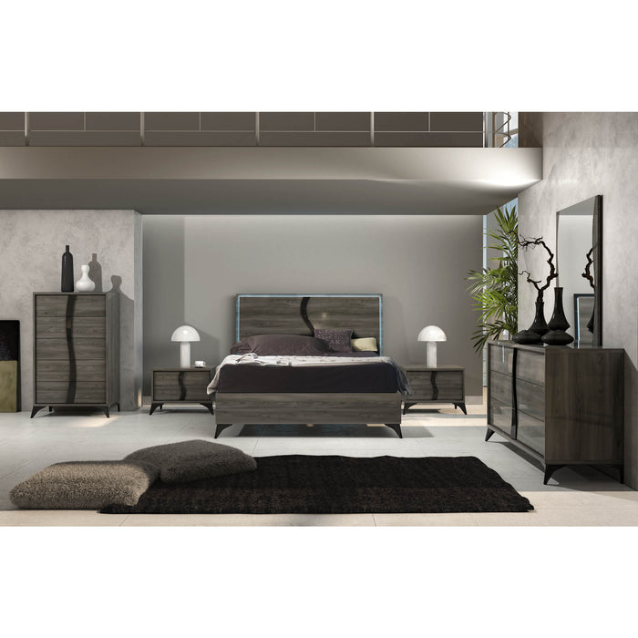Elegante Italia Gray Zoe Bedroom Set