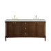 Kinnsden 72" Double Vanity, Sable Oak w/ 3 CM Lime Delight Silestone Top