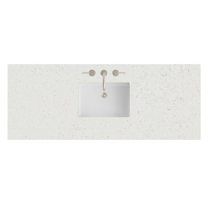 60" Single Top, 3 CM Lime Delight Silestone w/ Sink