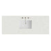 60" Single Top, 3 CM Lime Delight Silestone w/ Sink