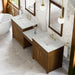 James Martin Vanities Bellshire 96" Dual Vanity Set with 24" Make-Up Counter