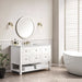 Breckenridge 48" Single Vanity, Serenity Blue, w/ 3 CM Eternal Jasmine Pearl Quartz Top w/FreePower Wireless Charger