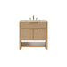 Solene 36" Single Vanity, Seaside Oak, w/ 3 CM Tajnar Eclos Top