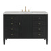 Myrrin 48" Single Vanity, Carbon Oak w/ 3 CM Ethereal Noctis Silestone Top