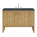 Hudson 48" Single Vanity, Honey Oak w/ 3 CM Parisien Bleu Silestone Top w/FreePower Wireless Charger