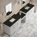 James Martin Vanities Bellshire 120" Dual Vanity Set with 24" Make-Up Counter
