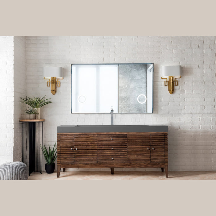 James Martin Vanities Linear 72" Single Bathroom Vanity