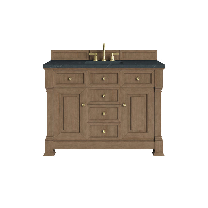 Brookfield 48" Single Vanity, Honey Oak, w/ 3 CM Tajnar Eclos Top