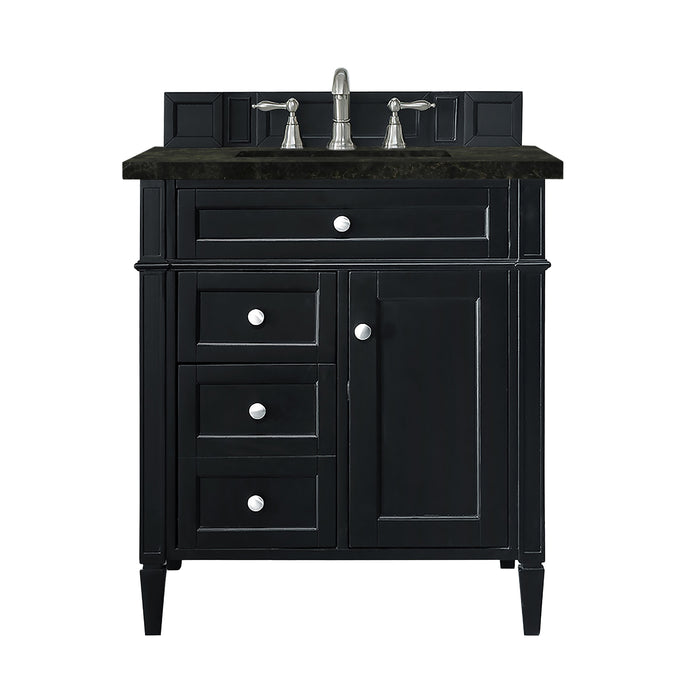 Brittany 30" Single Vanity, Black Onyx, w/ 3 CM Phantome Eclos Top