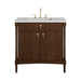 Kinnsden 36" Single Vanity, Sable Oak w/ 3 CM Ethereal Noctis Silestone Top