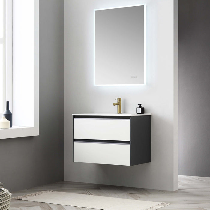 Blossom Berlin – 30 Inch Vanity – Glossy White & Glossy Grey