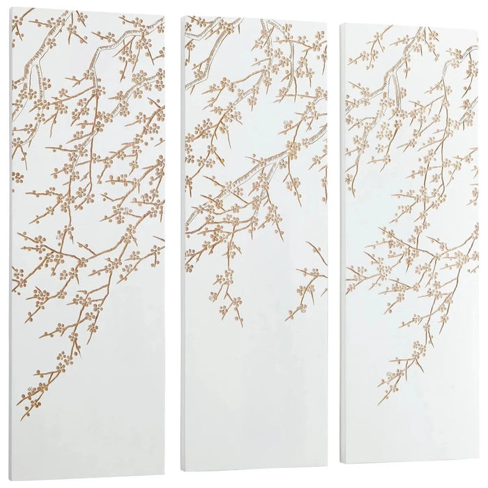 Cyan Design Cherry Blossom Wall Art | White And Gold 07518