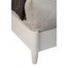 Alpine Furniture Flynn Retro California King Bed w/Slat Back Headboard, White 1066-W-27CK