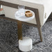 Cyan Design Kodiak Side Table | Gold & White 10497