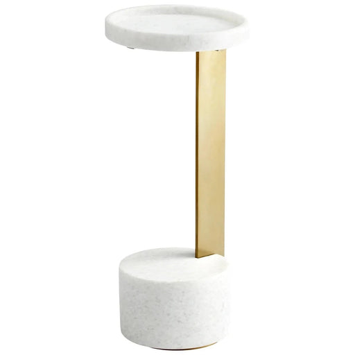 Cyan Design Kodiak Side Table | Gold & White 10497