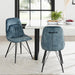 New Pacific Direct Pablo Velvet Fabric Dining Side Chair, Set of 2 1060021-217