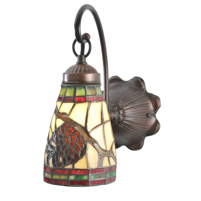 Meyda 6" Wide Pinecone Dome Wall Sconce