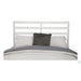 Alpine Furniture Flynn Retro Queen Bed, w/ Slat Back Headboard, White 1066-W-21Q