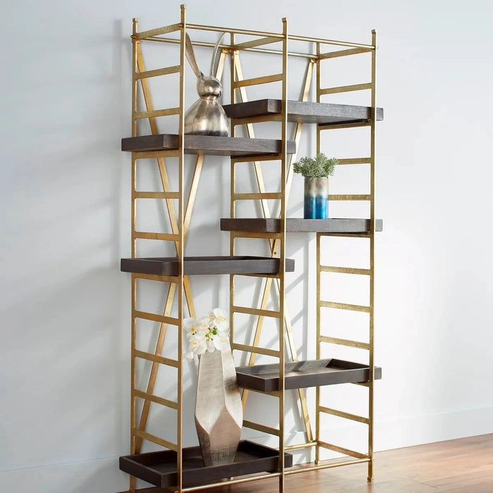 Cyan Design Corsetto Etagere | Gold And Grey 10762