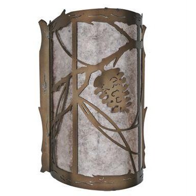 Meyda 10"W Whispering Pines Wall Sconce
