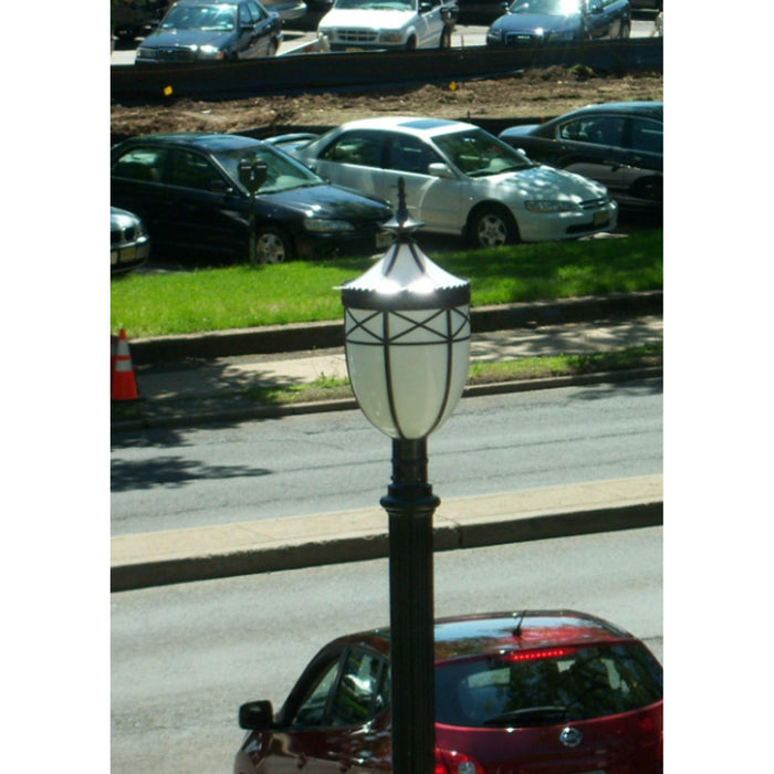 Meyda 14"W Classic Borough Hall Post Light