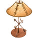 Meyda 23" High Arrowhead Faux Leather Shade Table Lamp