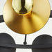 Cyan Design Artemis Chandelier | Noir And Gold Leaf - Medium 10980