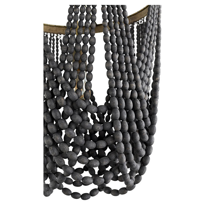 Cyan Design Hammock Pendant | Black - Long 11244
