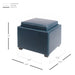 New Pacific Direct Cameron Square Bonded Leather Storage Ottoman 113042B-V05