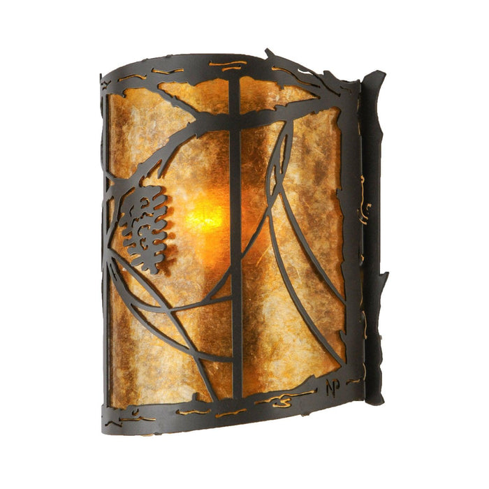Meyda 9"W Whispering Pines Wall Sconce