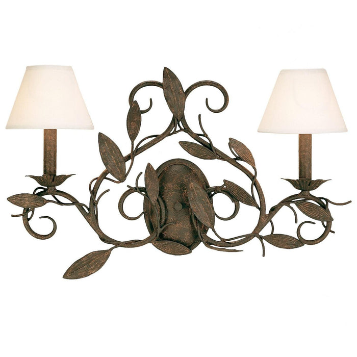 Meyda 21" Wide Ivory Branches 2 Light Wall Sconce