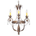 Meyda 18" Wide French Country Crystal Antonia 4 Light Chandelier