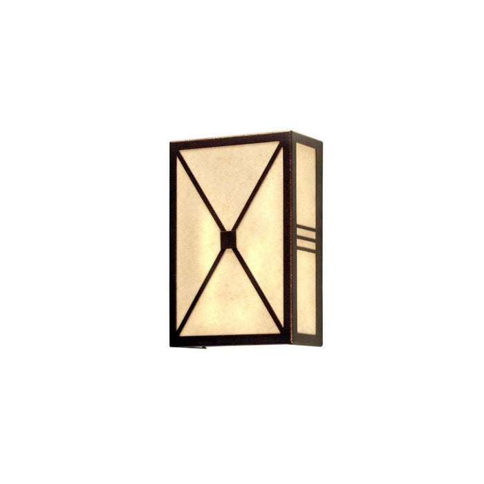 Meyda 8" Wide Copper Whitewing Wall Sconce