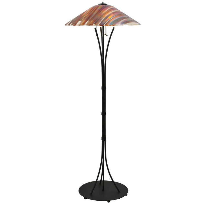 Meyda 65"H Marina Fused Glass Tall Floor Lamp