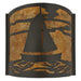 Meyda 12" Wide Sailboat Wall Sconce