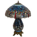 Meyda 25" High Tiffany Hanginghead Dragonfly Table Lamp