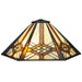 Meyda 26" High Tiffany Crosshairs Mission Table Lamp