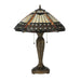 Meyda 25" Tiffany High Cleopatra Jeweled Table Lamp