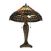 Meyda 25" Tiffany High Cleopatra Jeweled Table Lamp