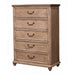 Alpine Furniture Melbourne 5 Drawer Chest, French Truffle 1200-05