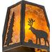 Meyda 8" Wide Lone Stag Wall Sconce