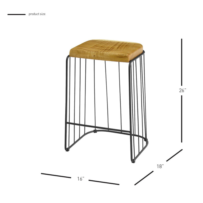 New Pacific Direct Tala Trembesi Counter Stool 1210011