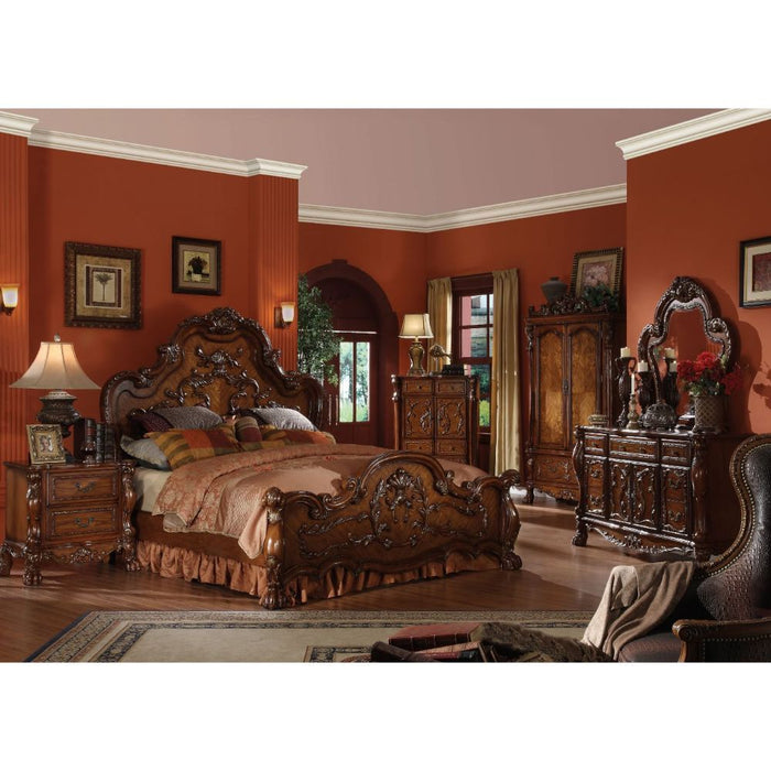 Acme Furniture Dresden Ck Bed in Cherry Oak Finish 12134CK