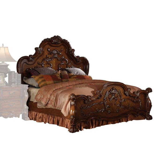 Acme Furniture Dresden Queen Bed in Cherry Oak Finish 12140Q